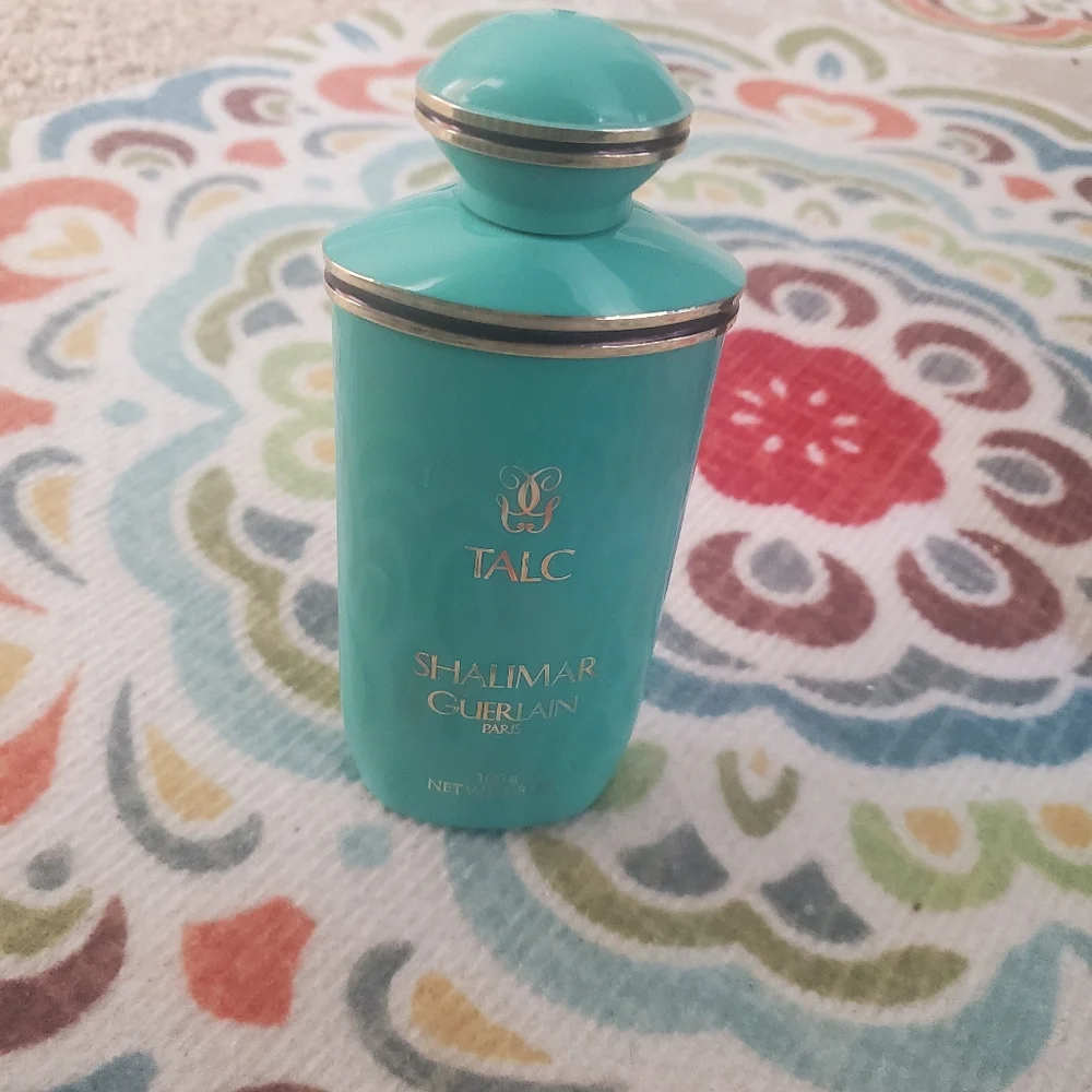 Shalimar Guerlain Talc Powder 3.5 OZ Vintage